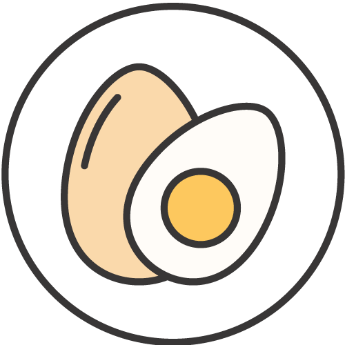Egg finner du ofte i kaker, majones, sufflé, pasta, paier, noen kjøttprodukter, sauser, desserter og matvarer som er penslet med egg.