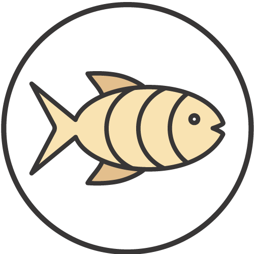 Fisk finner du ofte i skalldyr og fiskeretter, leverpostei, salatdressinger, tapenade, buljong og i Worcestersaus.